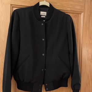 Wilfred black bomber jacket